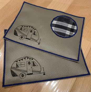 ITH - Stickdatei Mug Rug Wohnwagen